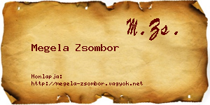 Megela Zsombor névjegykártya