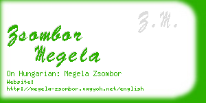 zsombor megela business card